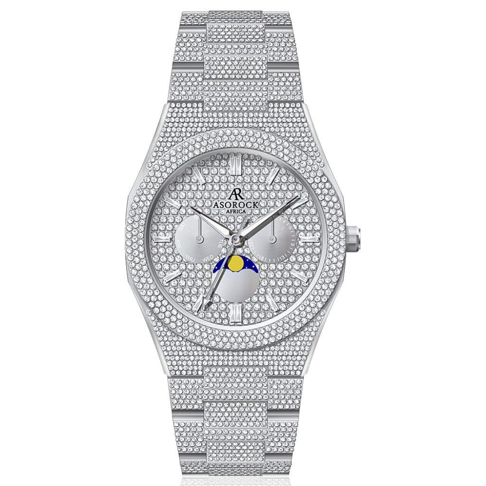 Asorock Watches Fully Iced Out Diamond Transporter Mens watch | Unique watch